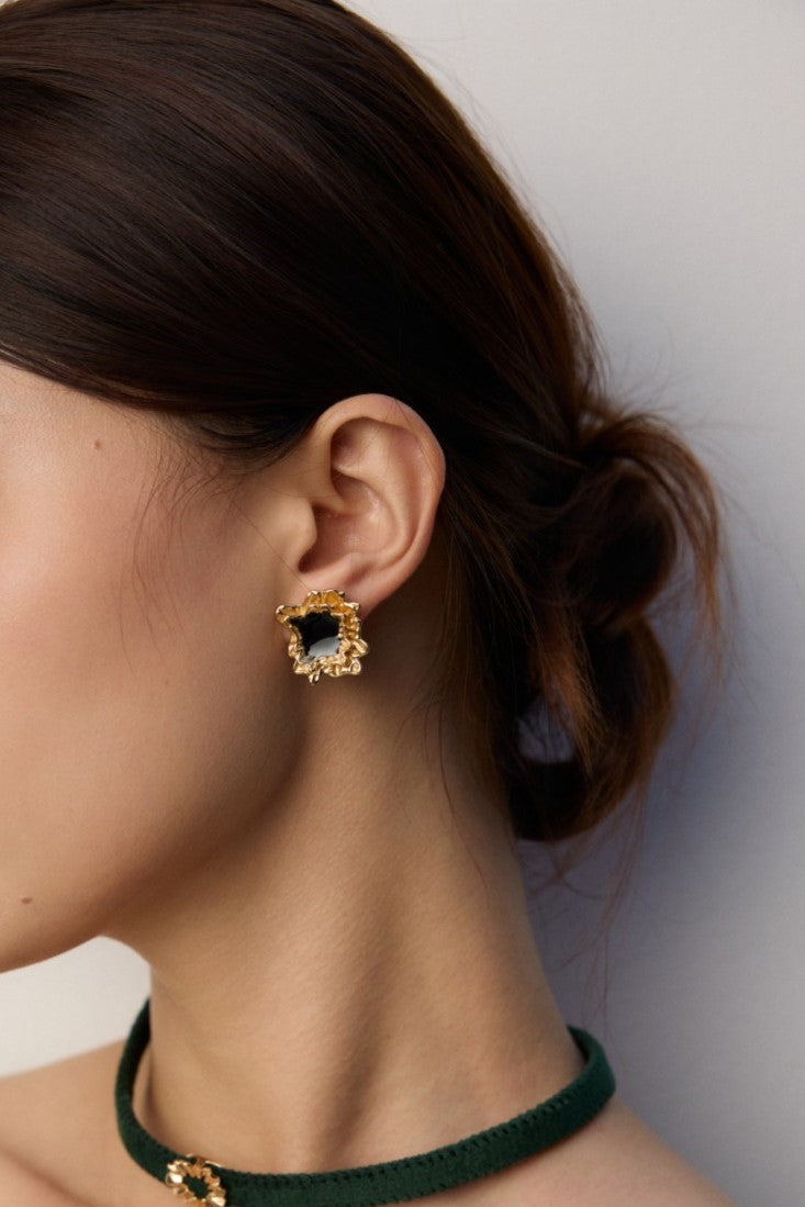 Molten Noir Earrings